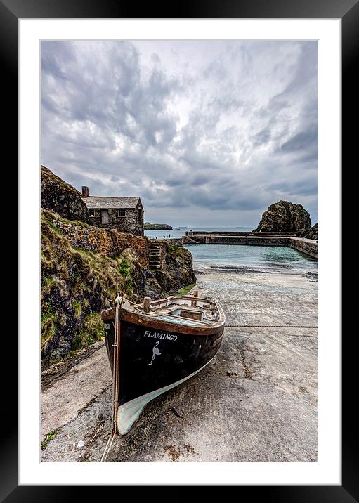 Mullion Cove and Harbour Framed Mounted Print by Mike Gorton