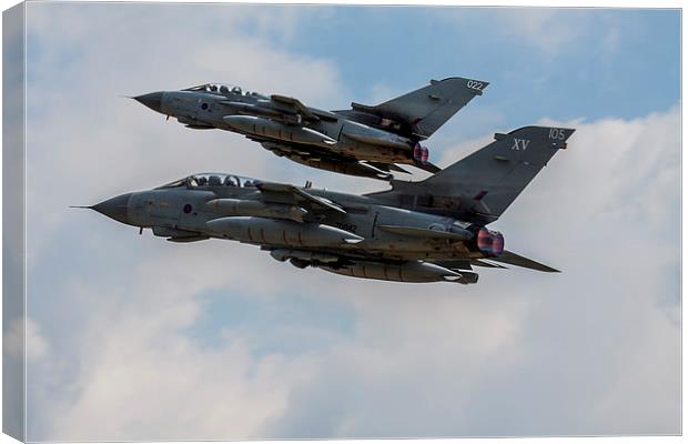 15 Squadron Tornado GR4 pair Canvas Print by Oxon Images