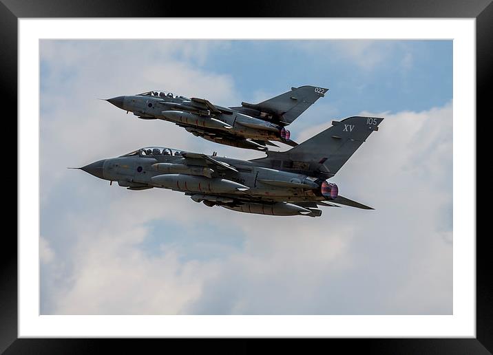 15 Squadron Tornado GR4 pair Framed Mounted Print by Oxon Images