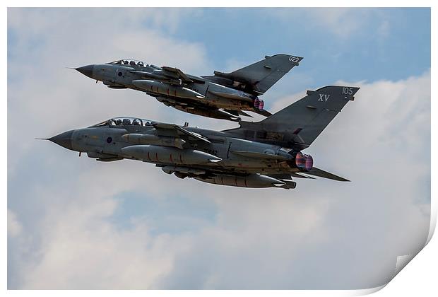 15 Squadron Tornado GR4 pair Print by Oxon Images