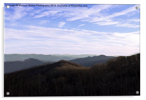 Mountain Overlook Acrylic by Michael Waters Photography
