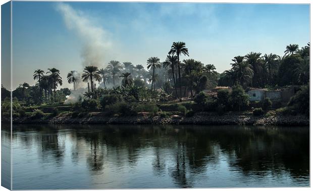 The Banks of the Nile Canvas Print by Ian Lewis