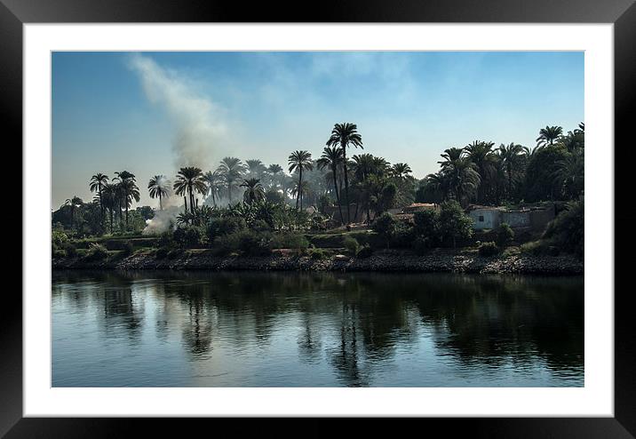 The Banks of the Nile Framed Mounted Print by Ian Lewis