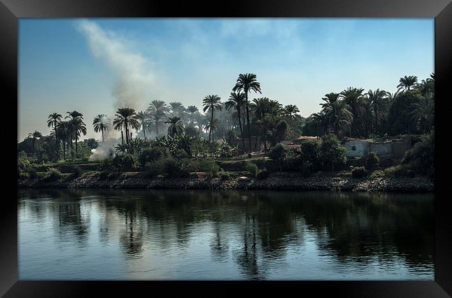 The Banks of the Nile Framed Print by Ian Lewis