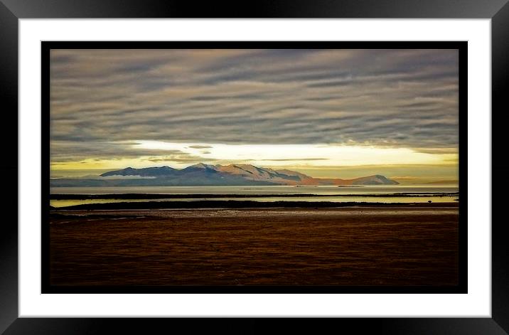 Morning light on Arran Framed Mounted Print by jane dickie