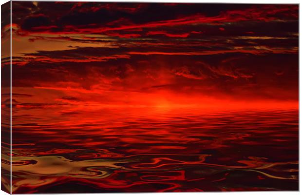 Inferno Reflections Canvas Print by Mike Gorton