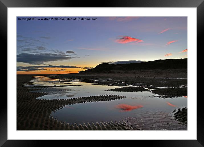 Sunset Cloud Framed Mounted Print by Eric Watson