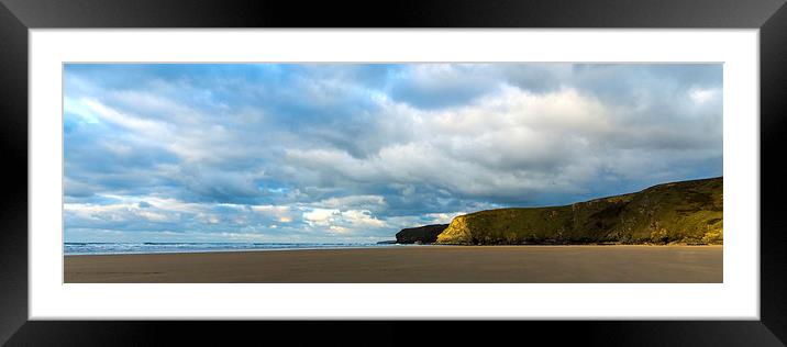 Watergate Bay Newquay Framed Mounted Print by David Wilkins