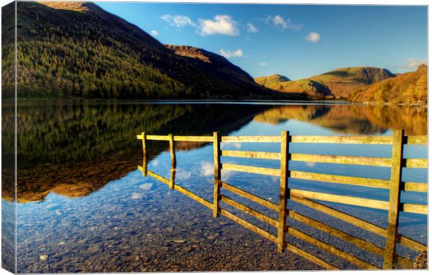 Fence at Buttermere Canvas Print by Jamie Green