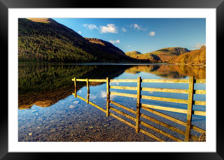 Fence at Buttermere Framed Mounted Print by Jamie Green