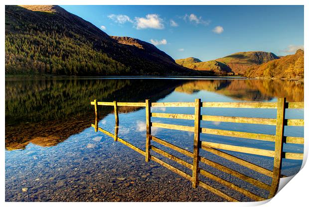 Fence at Buttermere Print by Jamie Green