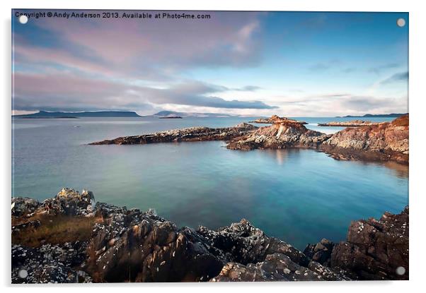 Scotlands Rugged Coast at Sunrise Acrylic by Andy Anderson