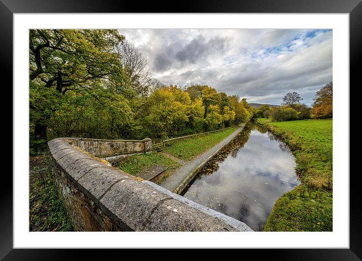 Llangollen Canal  Framed Mounted Print by Adrian Evans
