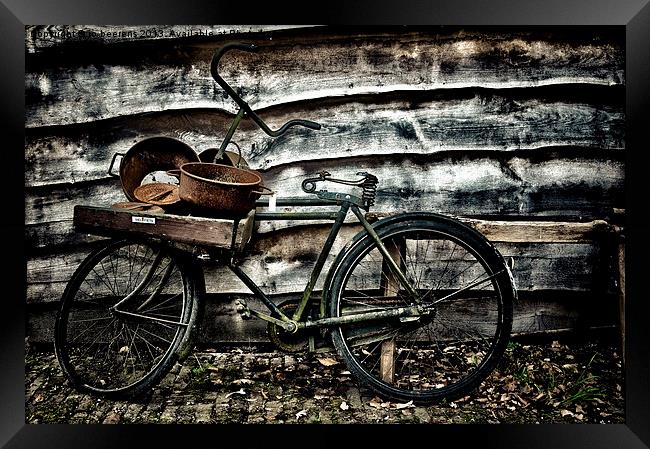 dutch bike Framed Print by Jo Beerens