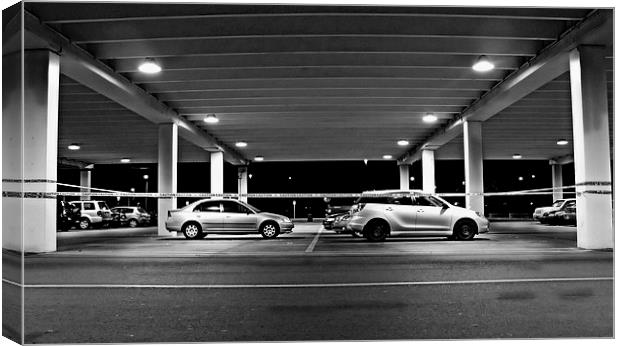 Late Night Parking Canvas Print by Johnson's Productions