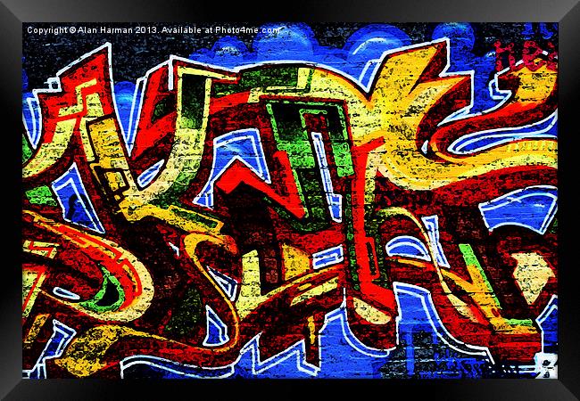 Graffiti 17 Framed Print by Alan Harman