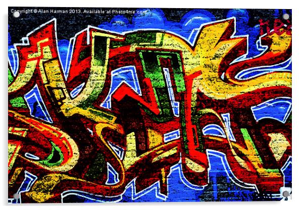 Graffiti 17 Acrylic by Alan Harman