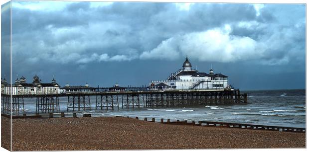 The Pier at Eastbourne, Sussex Canvas Print by Ian Lewis