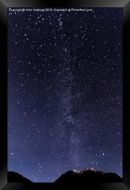 The Milky Way Framed Print by John Hastings