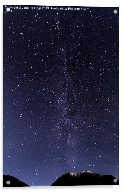 The Milky Way Acrylic by John Hastings