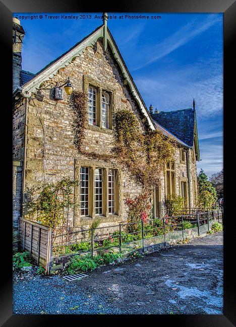Church Cottages Wensley Framed Print by Trevor Kersley RIP