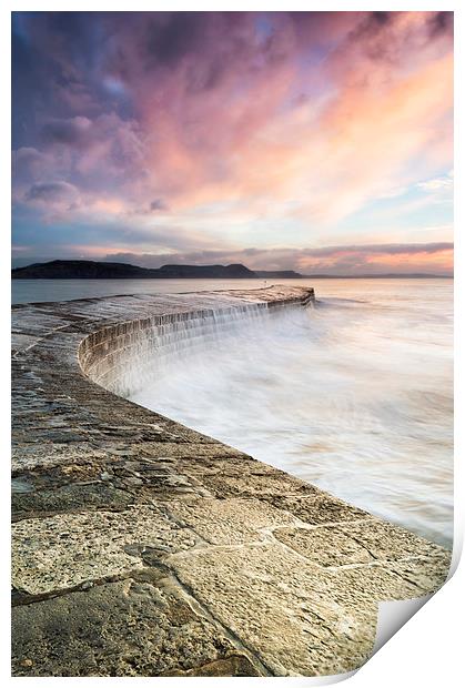 Sunrise falls at the Cobb Print by Chris Frost