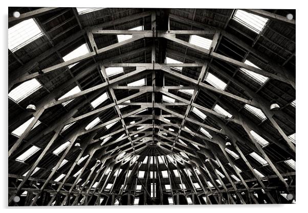 Symmetrical timber Acrylic by David Hare