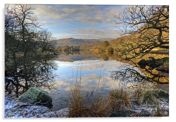 Rydal Water,The Lake District Acrylic by Jamie Green