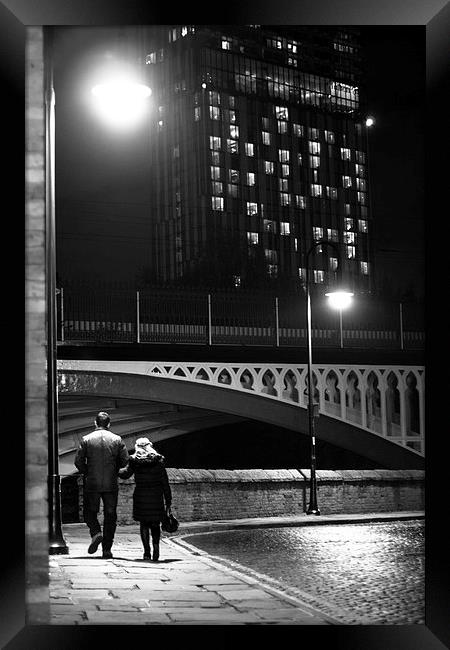 Late night stroll Framed Print by Sean Wareing