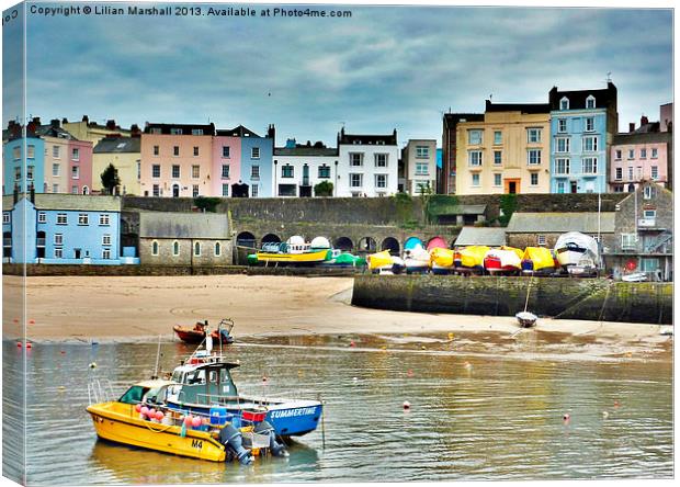Colourful Tenby. Canvas Print by Lilian Marshall