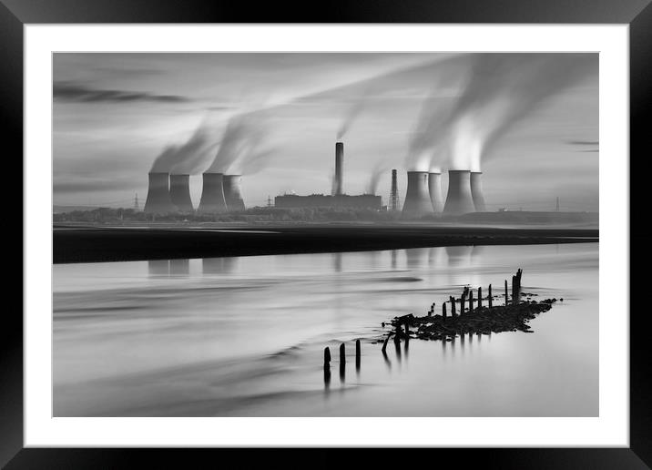 Fiddlers Ferry Power Station Framed Mounted Print by raymond mcbride