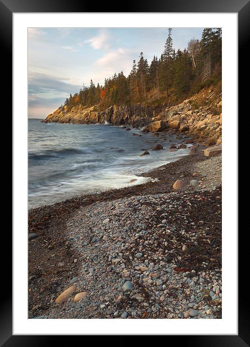 Hunters Beach, Maine Framed Mounted Print by David Roossien