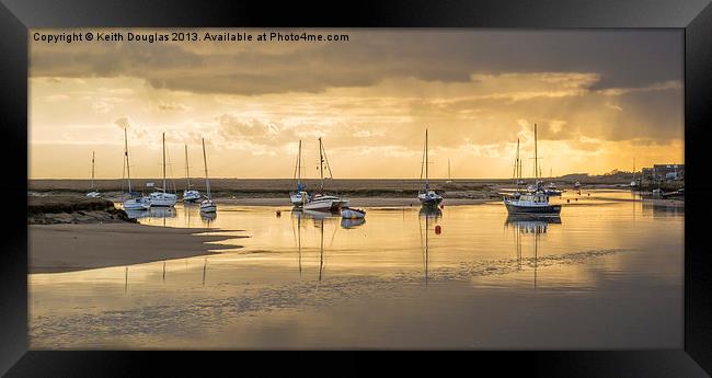 Wells harbour, early morning Framed Print by Keith Douglas