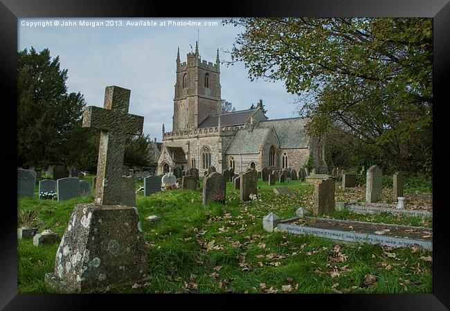 Graveyard. Framed Print by John Morgan