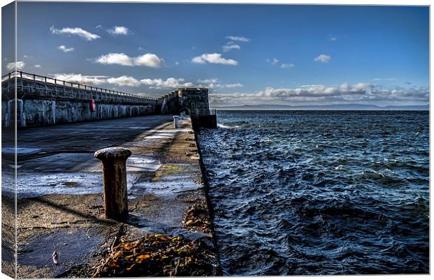 Saltcoats Harbour Canvas Print by Sam Smith