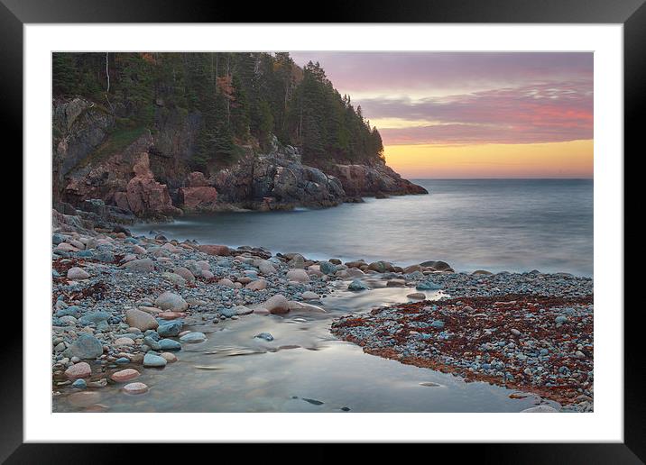 Sunrise At Hunters Beach Framed Mounted Print by David Roossien