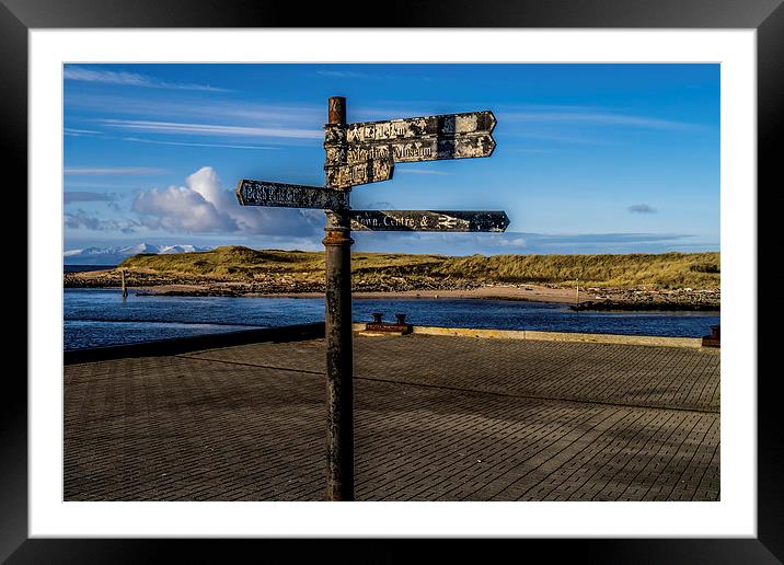 Sign Post to nowhere Framed Mounted Print by Sam Smith