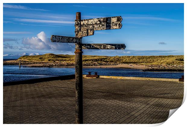 Sign Post to nowhere Print by Sam Smith
