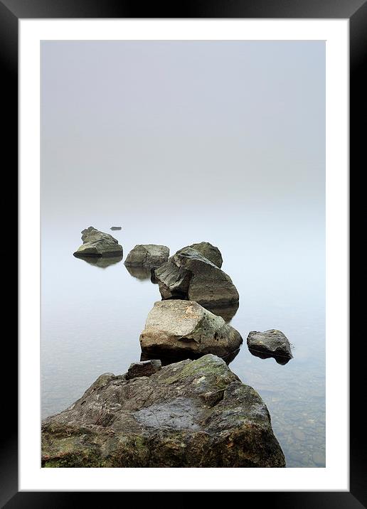 Boulders Framed Mounted Print by Grant Glendinning