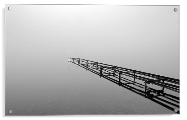 Loch Lomond Mist Acrylic by Grant Glendinning