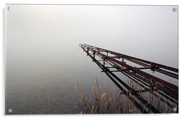Loch Lomond Mist Acrylic by Grant Glendinning