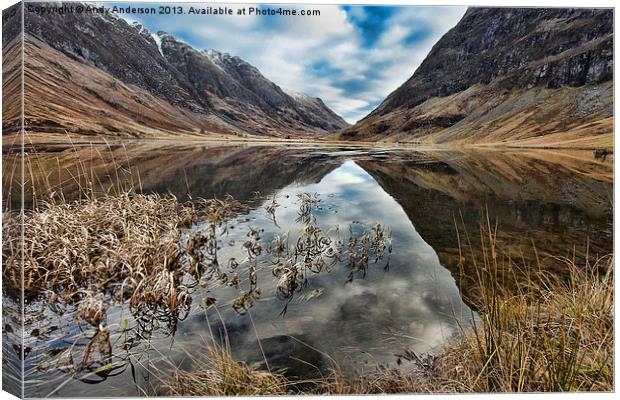 Famous Scottish Highland Glen Canvas Print by Andy Anderson