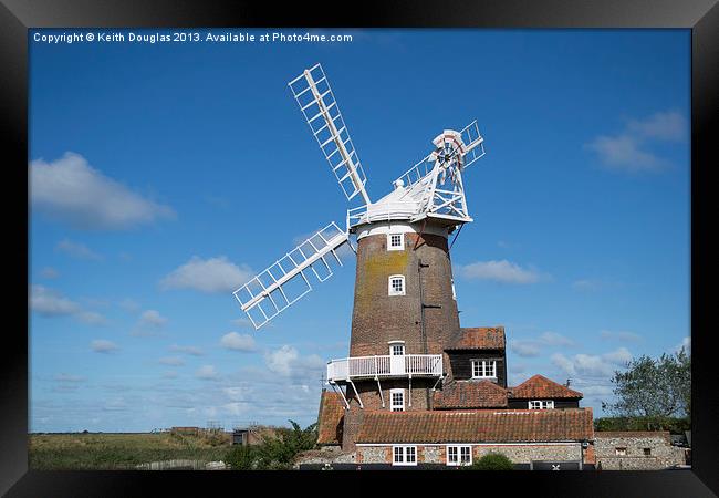 Cley Windmill Framed Print by Keith Douglas