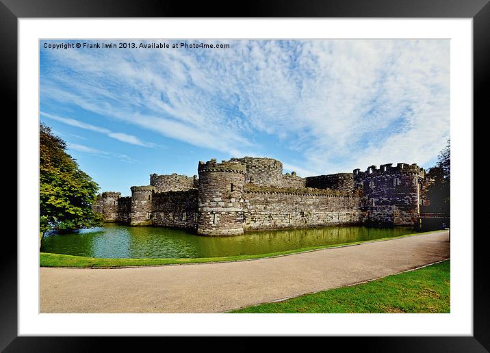 Beaumaris castle, Anglesey, N. Wales Framed Mounted Print by Frank Irwin