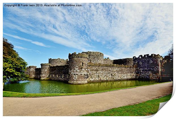 Beaumaris castle, Anglesey, N. Wales Print by Frank Irwin