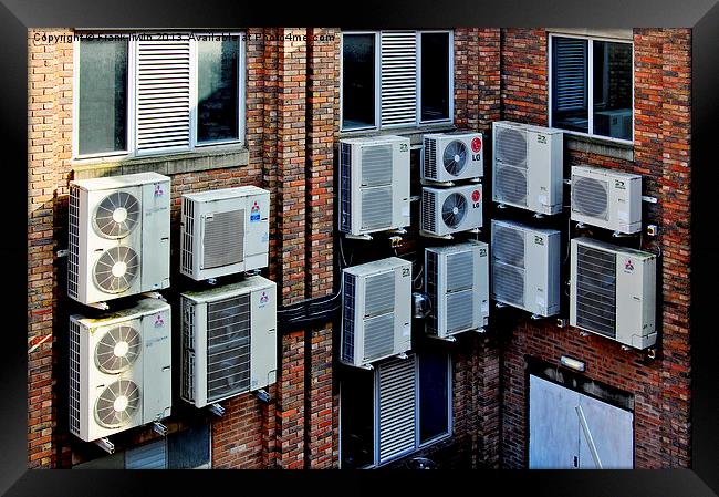 A plethora of condenser units. Framed Print by Frank Irwin