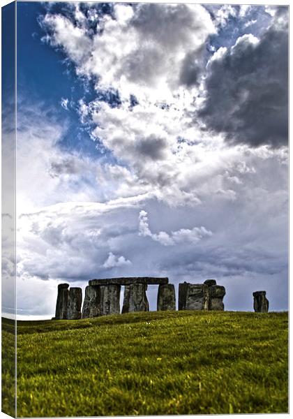 Stonehenge in spring Canvas Print by Andy Davis