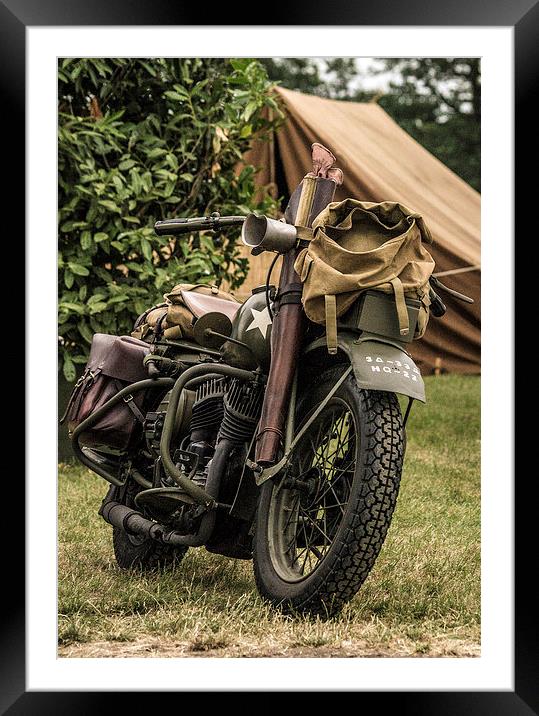 War Bike Framed Mounted Print by Andy Davis