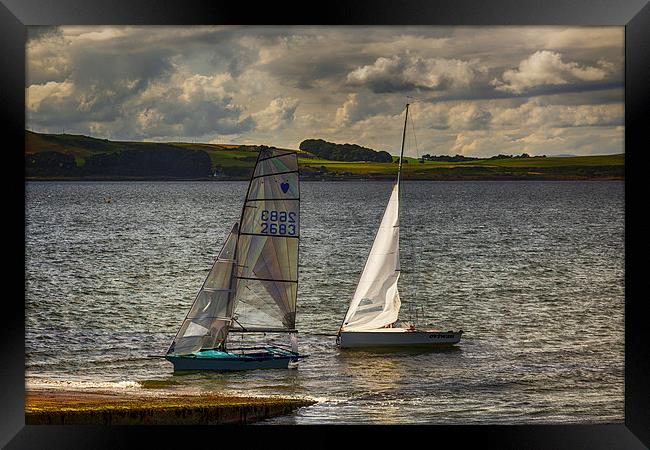 An Evenings Sail Framed Print by Fiona Messenger