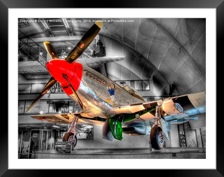 North American P-51D Mustang - Hendon Framed Mounted Print by Colin Williams Photography